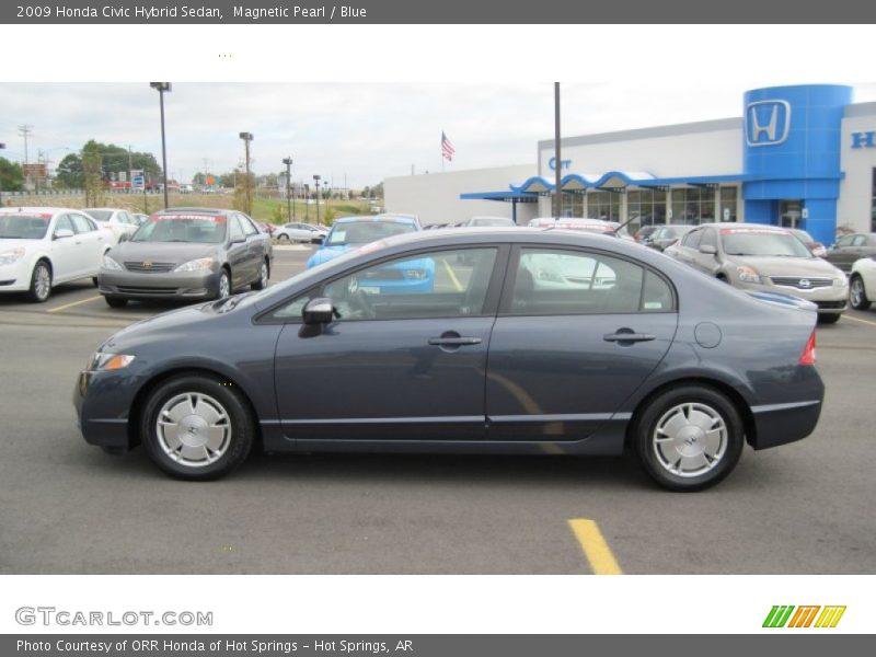 Magnetic Pearl / Blue 2009 Honda Civic Hybrid Sedan
