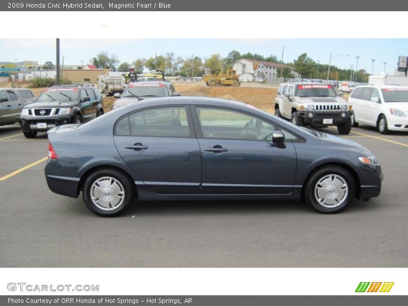 Magnetic Pearl / Blue 2009 Honda Civic Hybrid Sedan