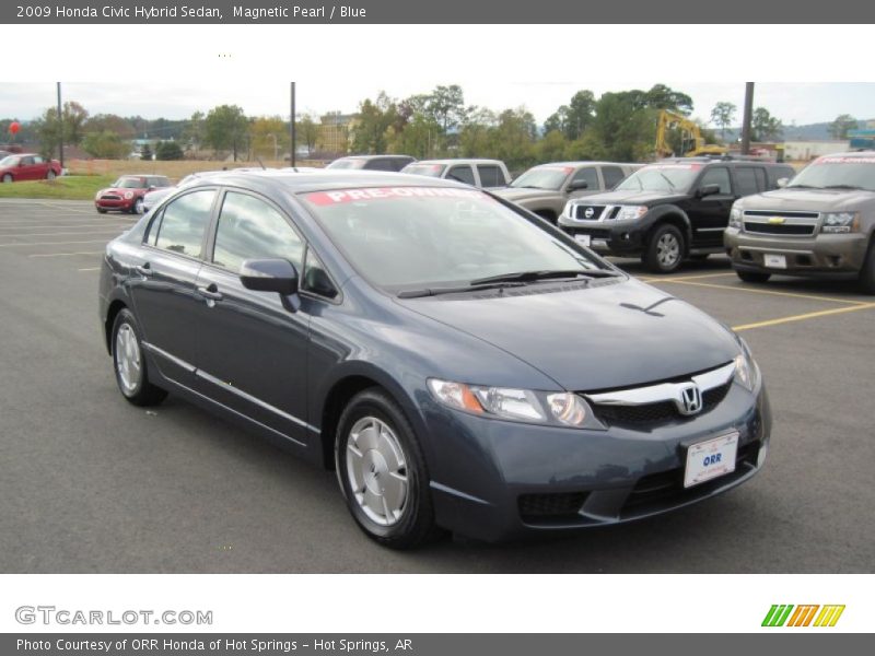 Magnetic Pearl / Blue 2009 Honda Civic Hybrid Sedan