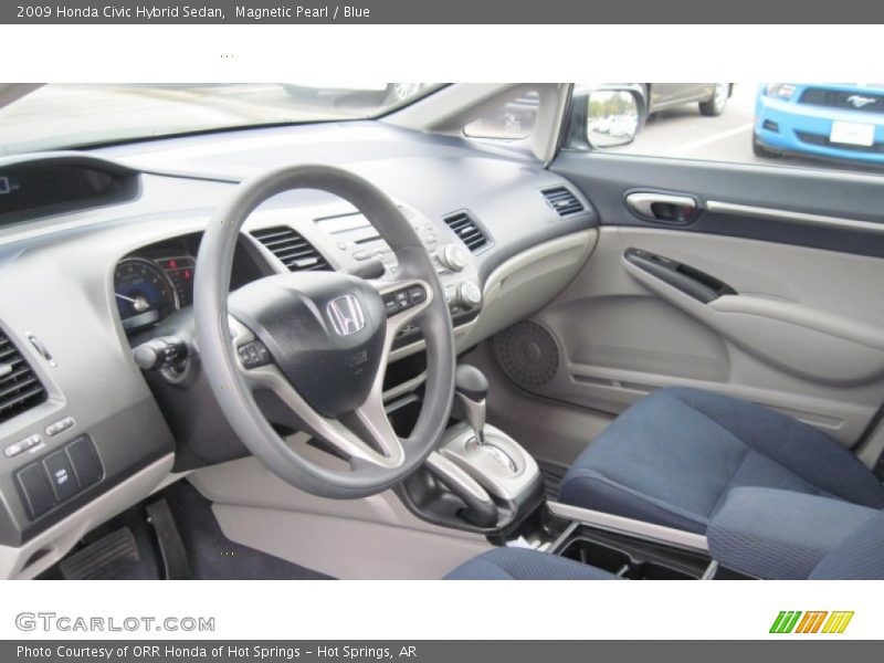 Magnetic Pearl / Blue 2009 Honda Civic Hybrid Sedan