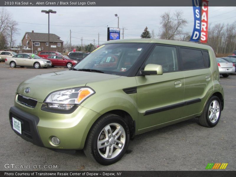 Alien Green / Black Soul Logo Cloth 2010 Kia Soul +