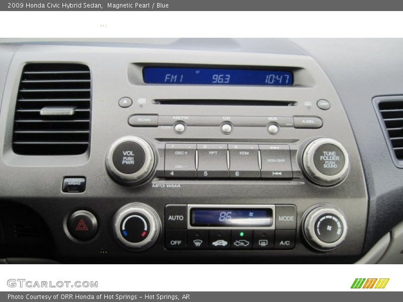 Magnetic Pearl / Blue 2009 Honda Civic Hybrid Sedan