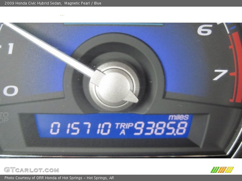 Magnetic Pearl / Blue 2009 Honda Civic Hybrid Sedan