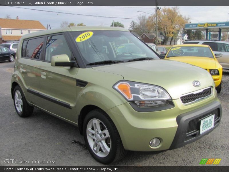 Alien Green / Black Soul Logo Cloth 2010 Kia Soul +