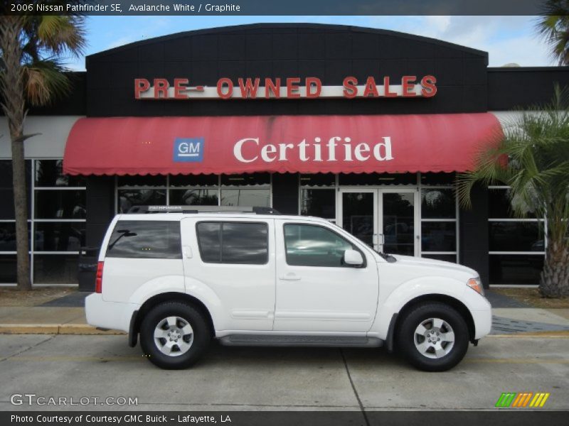 Avalanche White / Graphite 2006 Nissan Pathfinder SE
