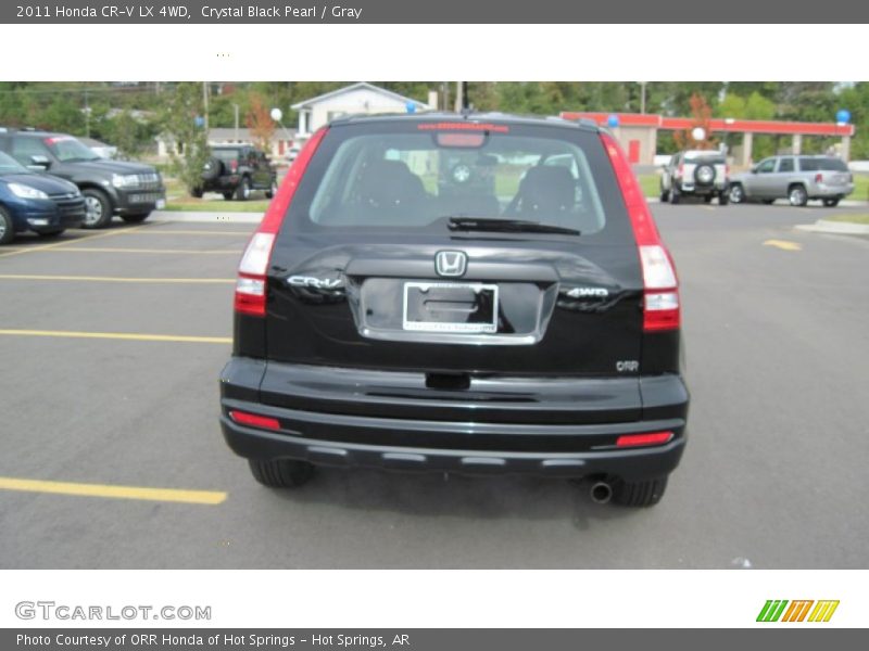 Crystal Black Pearl / Gray 2011 Honda CR-V LX 4WD
