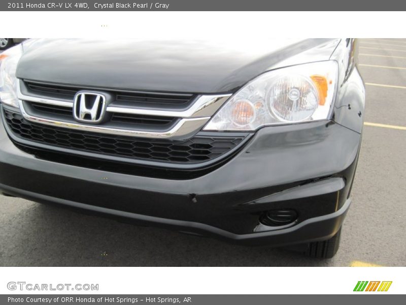 Crystal Black Pearl / Gray 2011 Honda CR-V LX 4WD