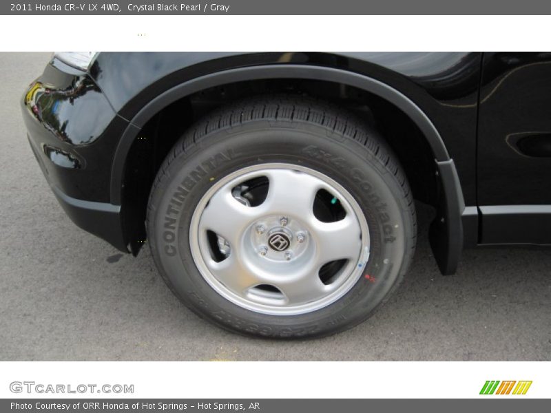 Crystal Black Pearl / Gray 2011 Honda CR-V LX 4WD