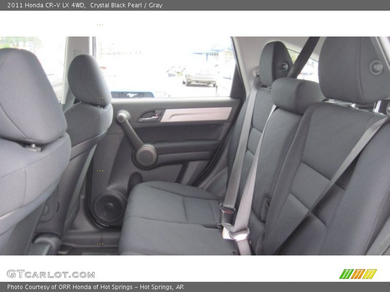 Crystal Black Pearl / Gray 2011 Honda CR-V LX 4WD