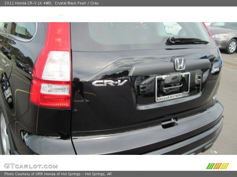 Crystal Black Pearl / Gray 2011 Honda CR-V LX 4WD