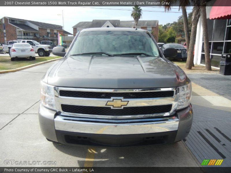 Graystone Metallic / Dark Titanium Gray 2007 Chevrolet Silverado 1500 Work Truck Regular Cab