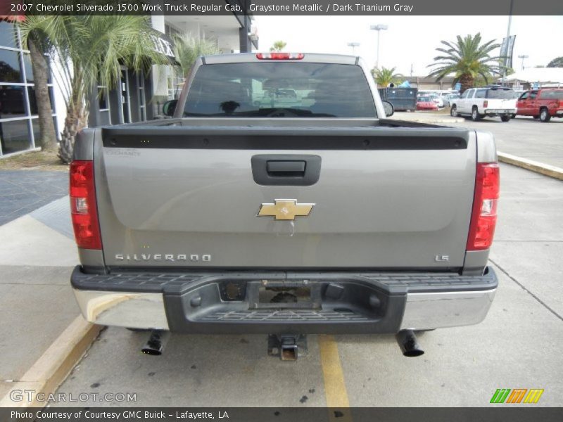 Graystone Metallic / Dark Titanium Gray 2007 Chevrolet Silverado 1500 Work Truck Regular Cab