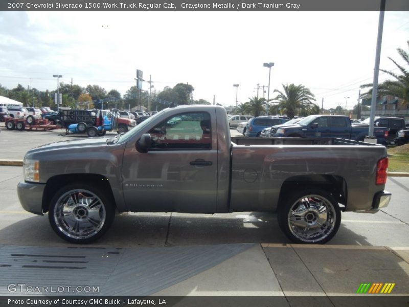 Graystone Metallic / Dark Titanium Gray 2007 Chevrolet Silverado 1500 Work Truck Regular Cab