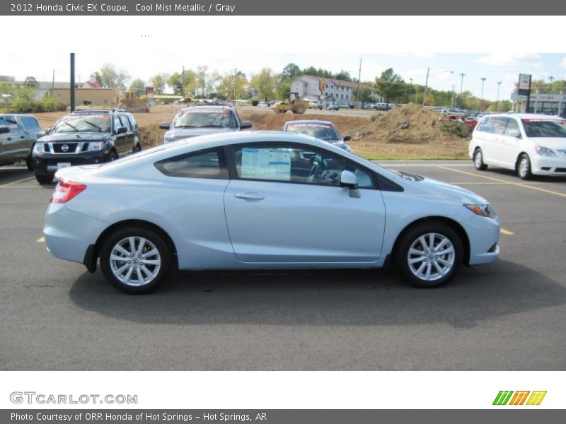Cool Mist Metallic / Gray 2012 Honda Civic EX Coupe