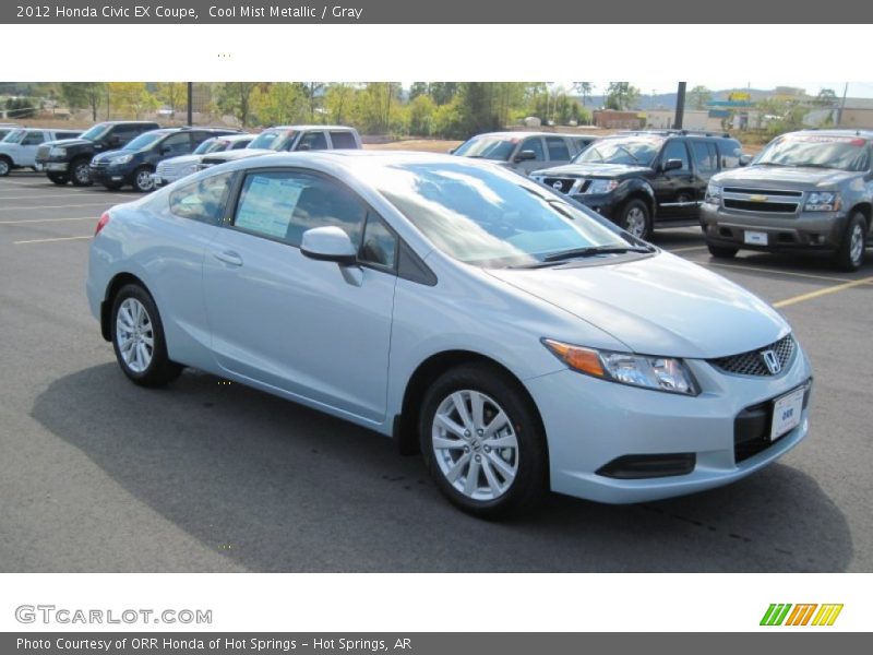 Cool Mist Metallic / Gray 2012 Honda Civic EX Coupe