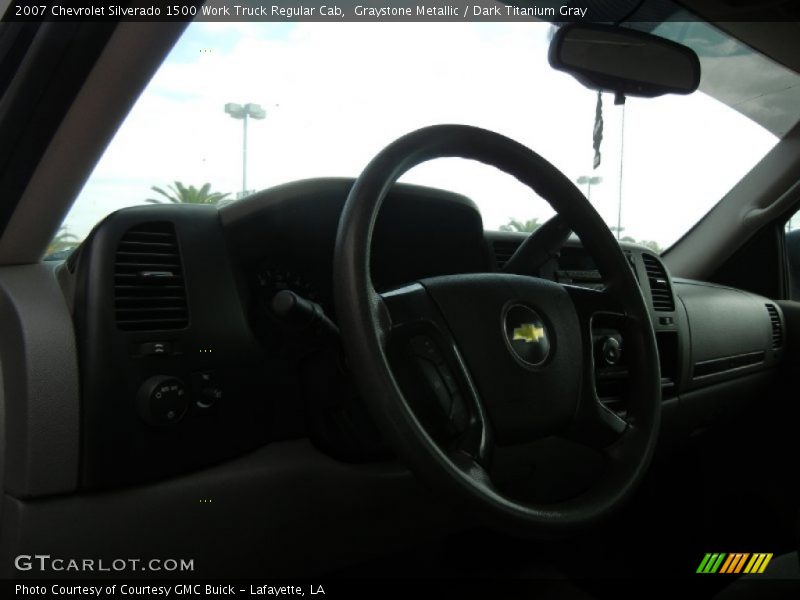 Graystone Metallic / Dark Titanium Gray 2007 Chevrolet Silverado 1500 Work Truck Regular Cab