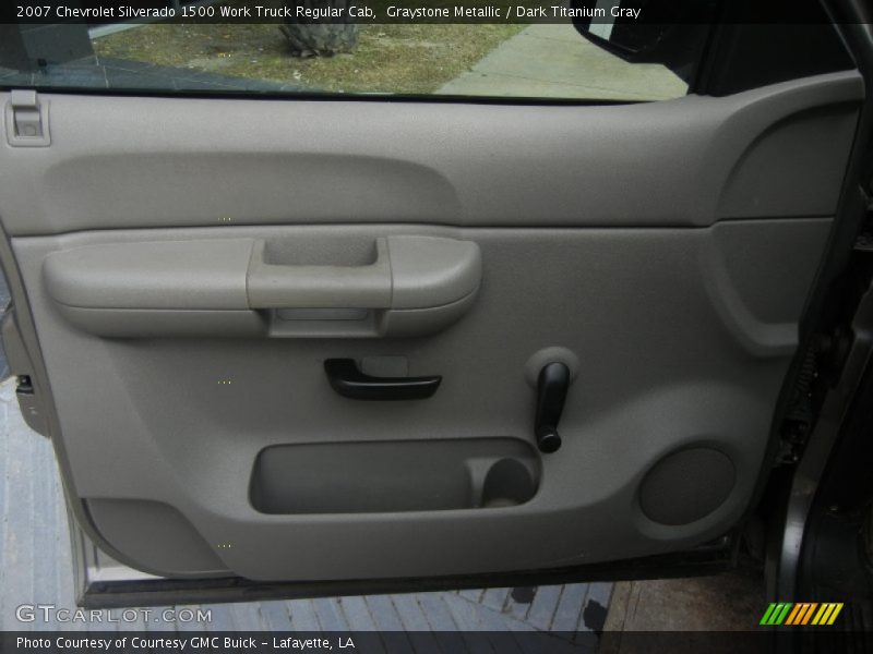 Graystone Metallic / Dark Titanium Gray 2007 Chevrolet Silverado 1500 Work Truck Regular Cab