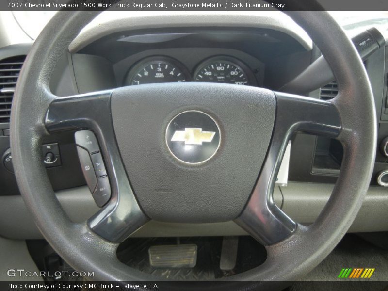 Graystone Metallic / Dark Titanium Gray 2007 Chevrolet Silverado 1500 Work Truck Regular Cab