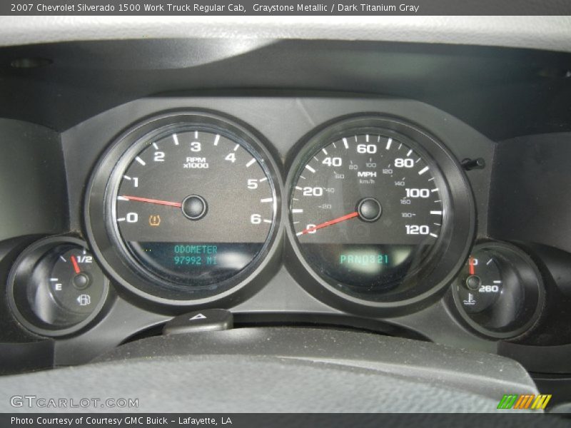 Graystone Metallic / Dark Titanium Gray 2007 Chevrolet Silverado 1500 Work Truck Regular Cab