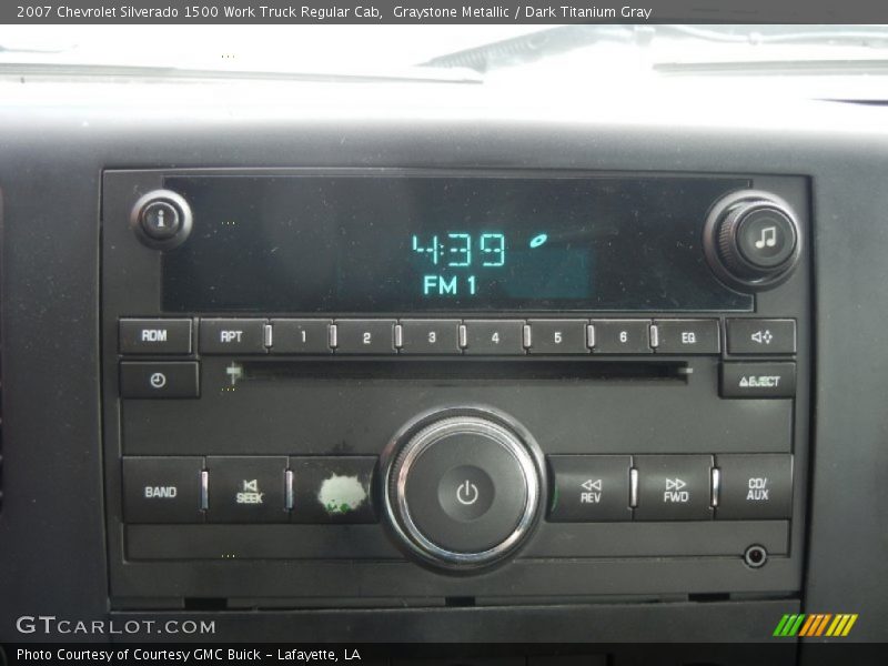 Graystone Metallic / Dark Titanium Gray 2007 Chevrolet Silverado 1500 Work Truck Regular Cab