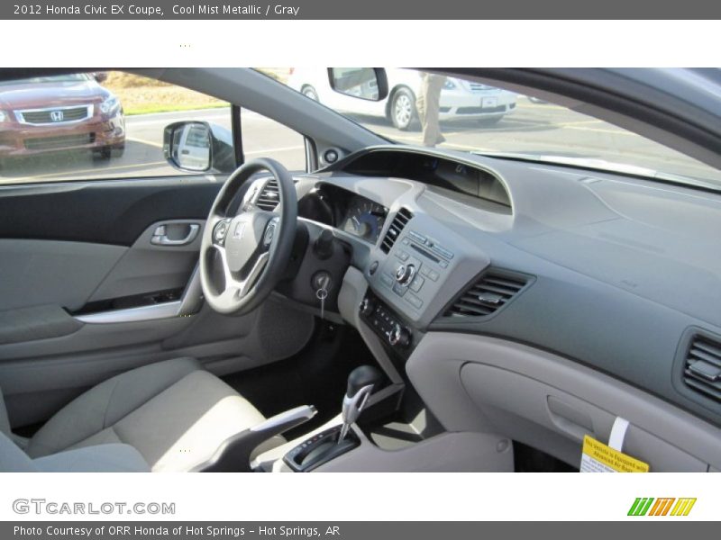 Cool Mist Metallic / Gray 2012 Honda Civic EX Coupe
