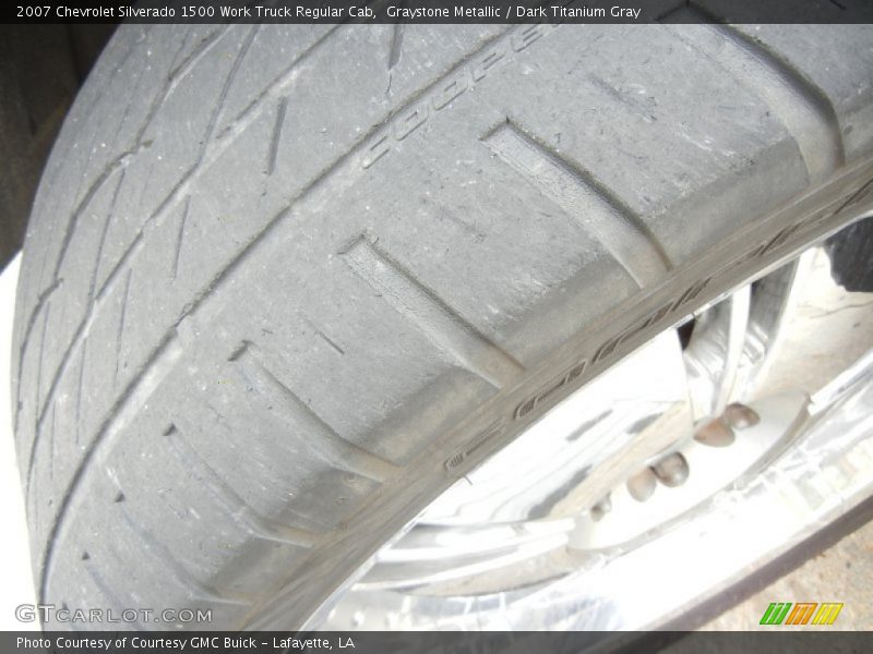 Graystone Metallic / Dark Titanium Gray 2007 Chevrolet Silverado 1500 Work Truck Regular Cab