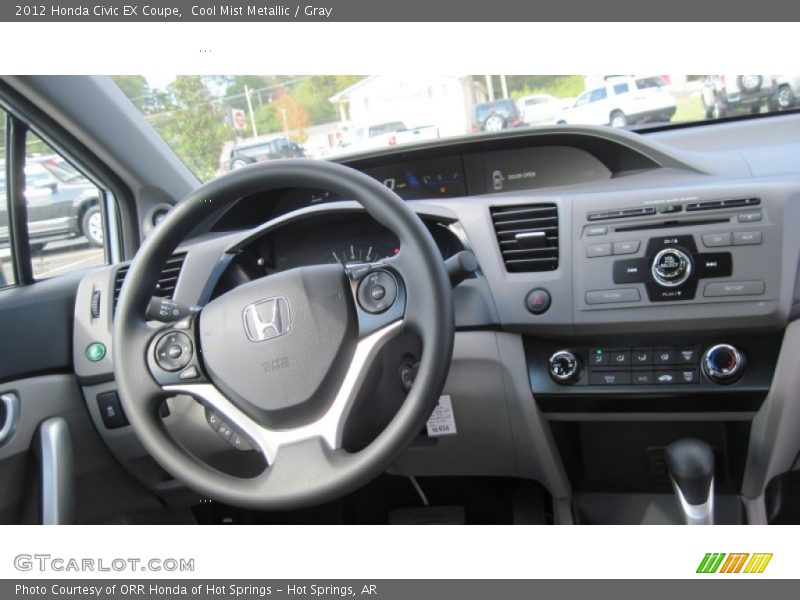 Cool Mist Metallic / Gray 2012 Honda Civic EX Coupe