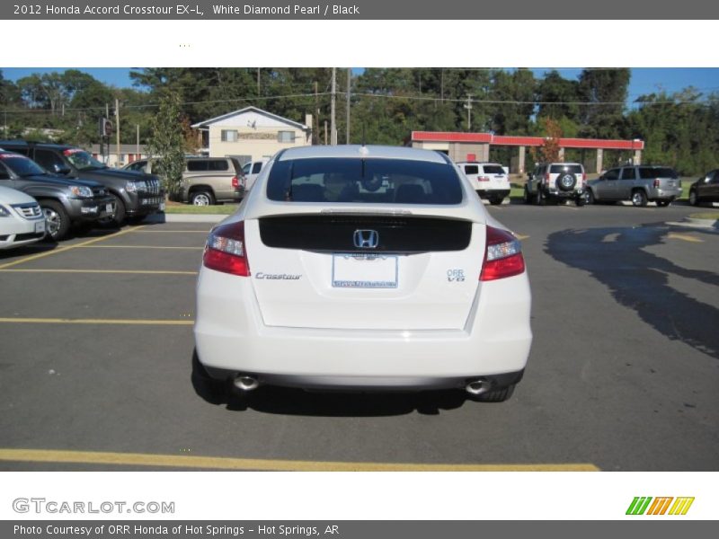 White Diamond Pearl / Black 2012 Honda Accord Crosstour EX-L