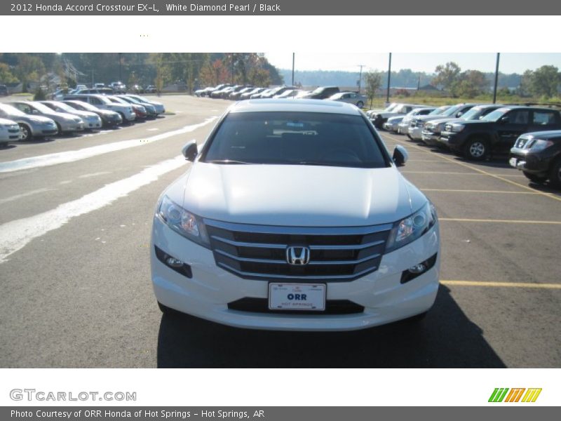 White Diamond Pearl / Black 2012 Honda Accord Crosstour EX-L