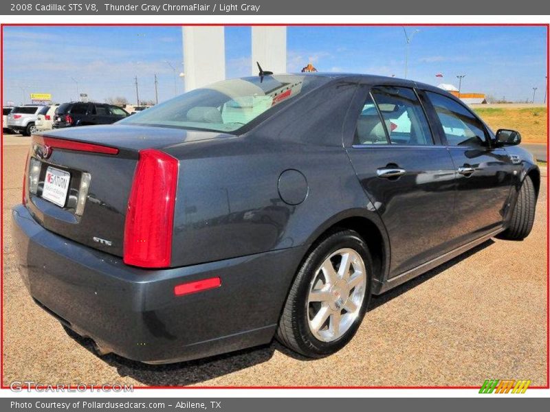 Thunder Gray ChromaFlair / Light Gray 2008 Cadillac STS V8