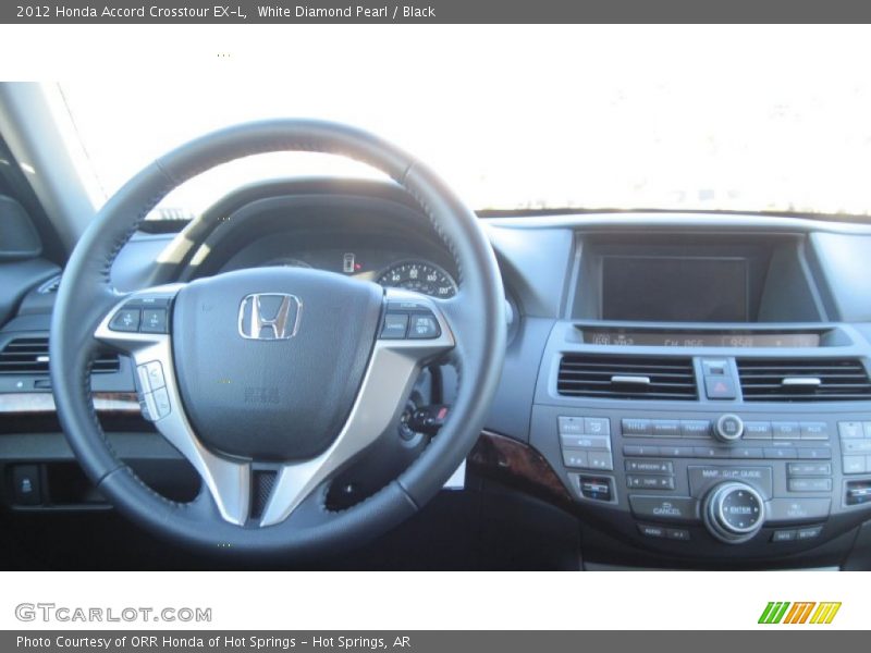 White Diamond Pearl / Black 2012 Honda Accord Crosstour EX-L