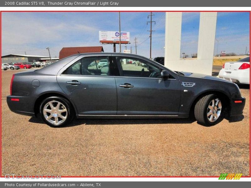 Thunder Gray ChromaFlair / Light Gray 2008 Cadillac STS V8