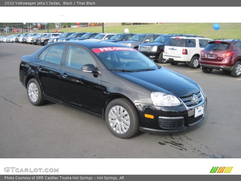 Black / Titan Black 2010 Volkswagen Jetta S Sedan