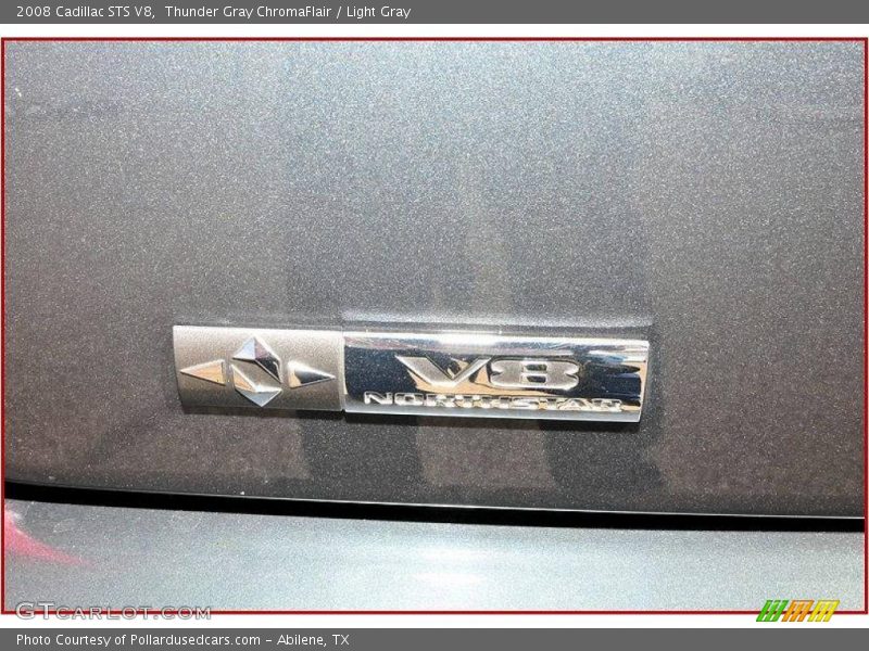 Thunder Gray ChromaFlair / Light Gray 2008 Cadillac STS V8