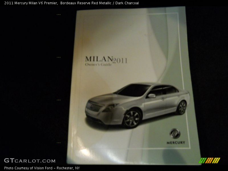 Bordeaux Reserve Red Metallic / Dark Charcoal 2011 Mercury Milan V6 Premier