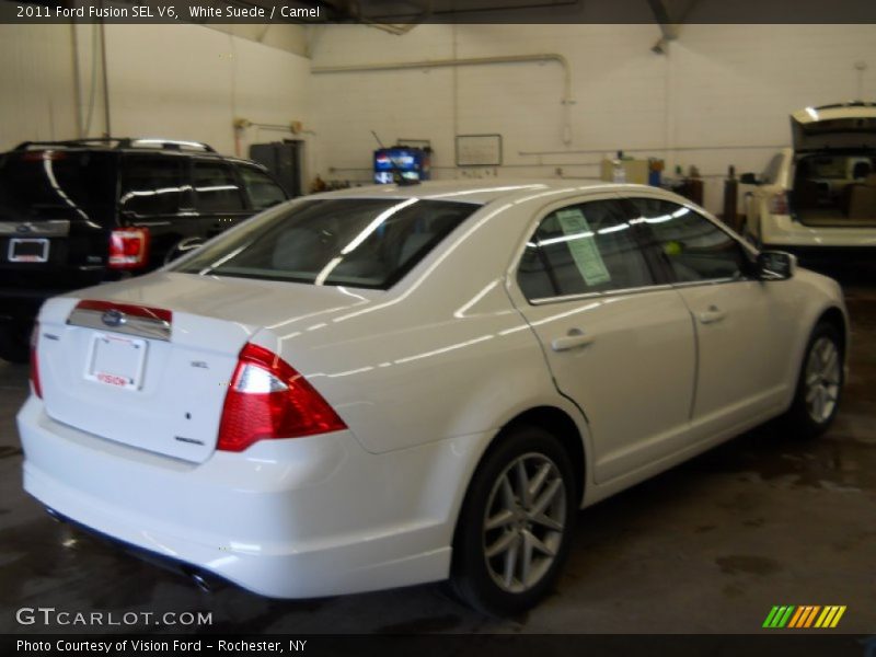 White Suede / Camel 2011 Ford Fusion SEL V6