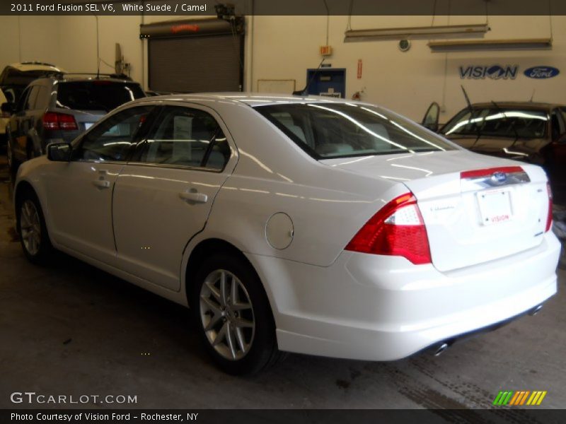 White Suede / Camel 2011 Ford Fusion SEL V6