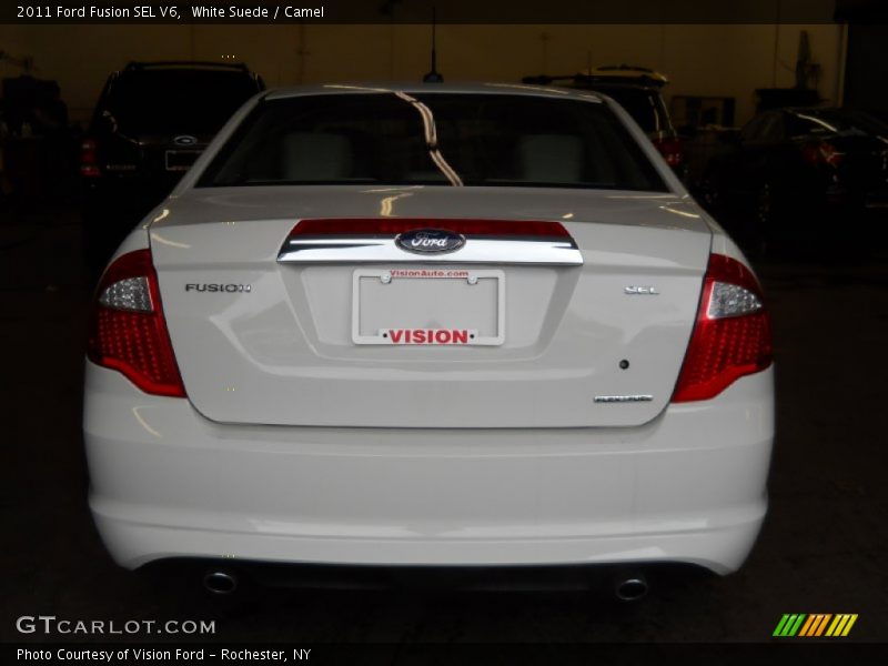 White Suede / Camel 2011 Ford Fusion SEL V6