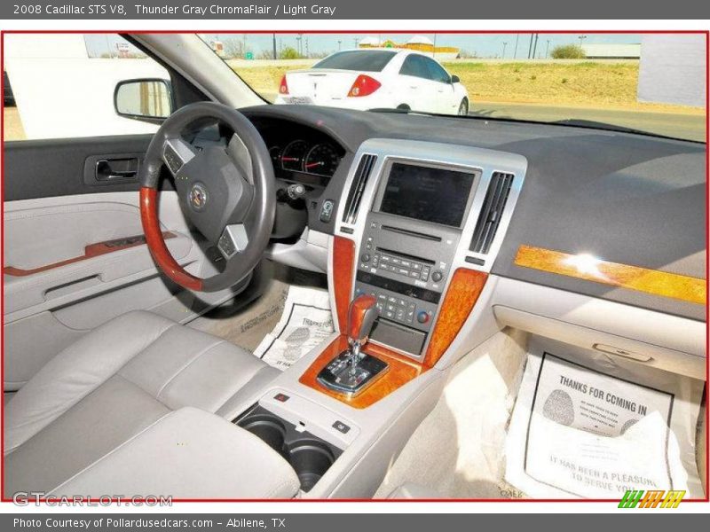 Thunder Gray ChromaFlair / Light Gray 2008 Cadillac STS V8