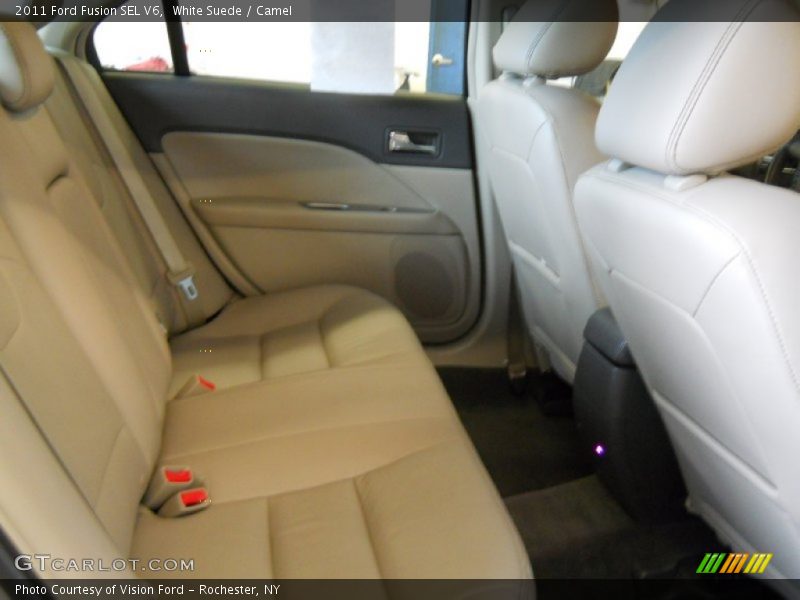 White Suede / Camel 2011 Ford Fusion SEL V6