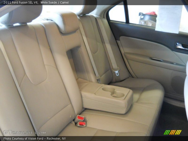 White Suede / Camel 2011 Ford Fusion SEL V6