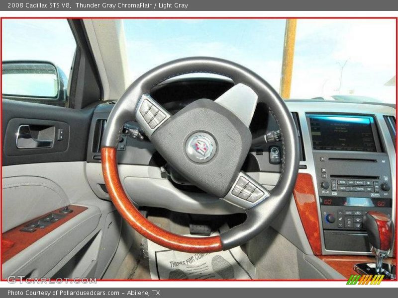 Thunder Gray ChromaFlair / Light Gray 2008 Cadillac STS V8