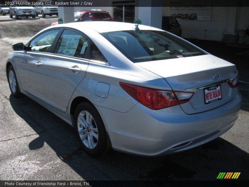 Radiant Silver / Gray 2012 Hyundai Sonata GLS