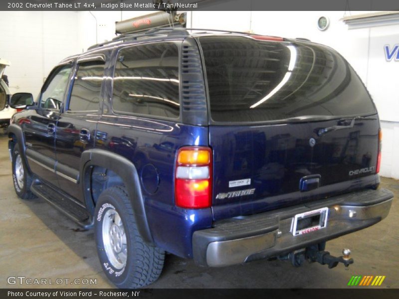 Indigo Blue Metallic / Tan/Neutral 2002 Chevrolet Tahoe LT 4x4