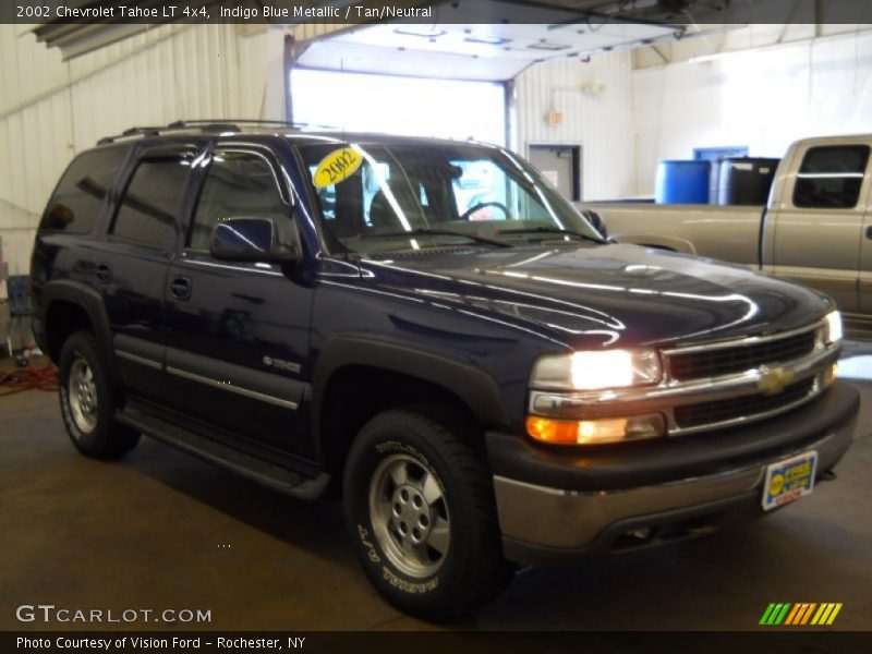 Indigo Blue Metallic / Tan/Neutral 2002 Chevrolet Tahoe LT 4x4