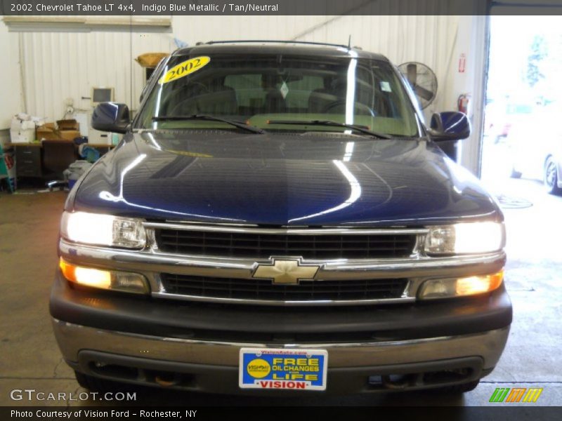 Indigo Blue Metallic / Tan/Neutral 2002 Chevrolet Tahoe LT 4x4