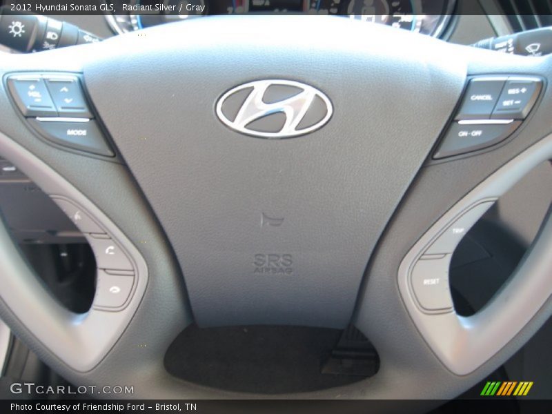 Radiant Silver / Gray 2012 Hyundai Sonata GLS