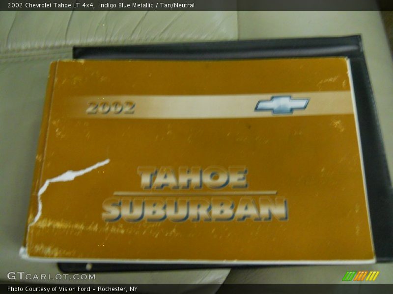 Indigo Blue Metallic / Tan/Neutral 2002 Chevrolet Tahoe LT 4x4