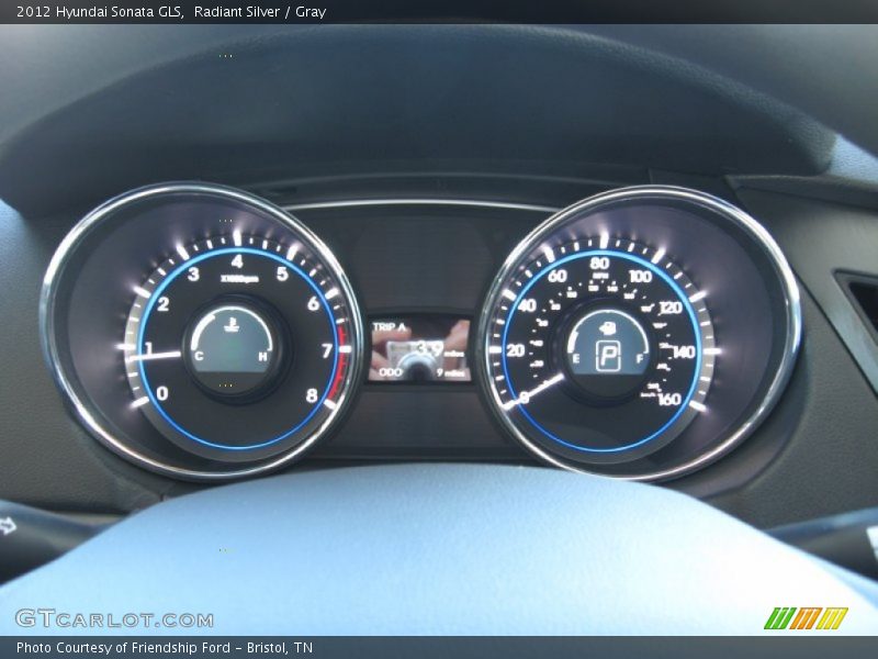 Radiant Silver / Gray 2012 Hyundai Sonata GLS