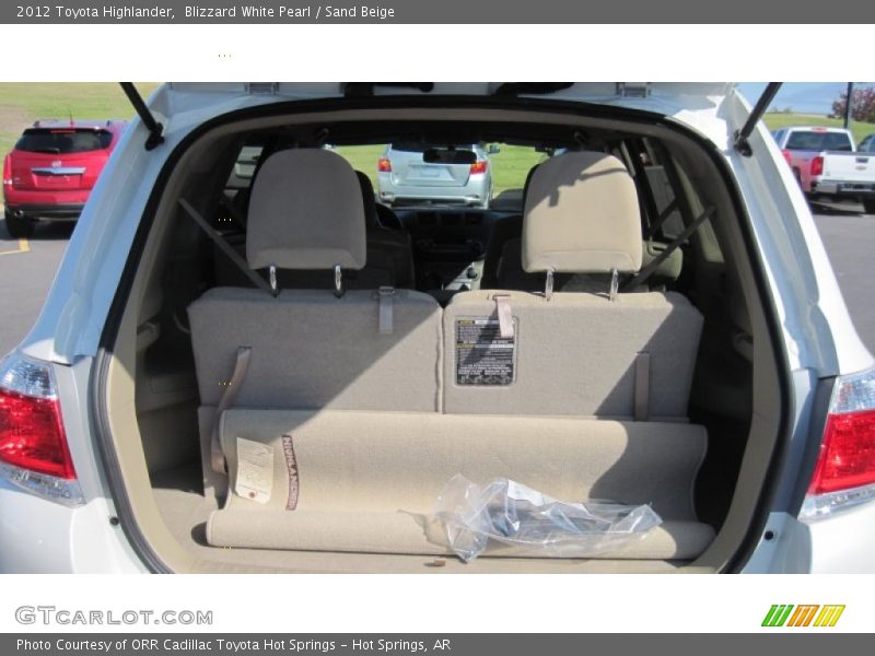 Blizzard White Pearl / Sand Beige 2012 Toyota Highlander